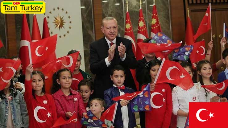 اردوغان: 23 آوریل، مهم‌ترین نماد دموکراسی و حاکمیت ملی است
