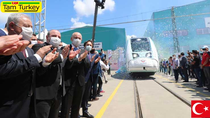 آزمایش قطارهای برقی ملی ترکیه در ساکاریا