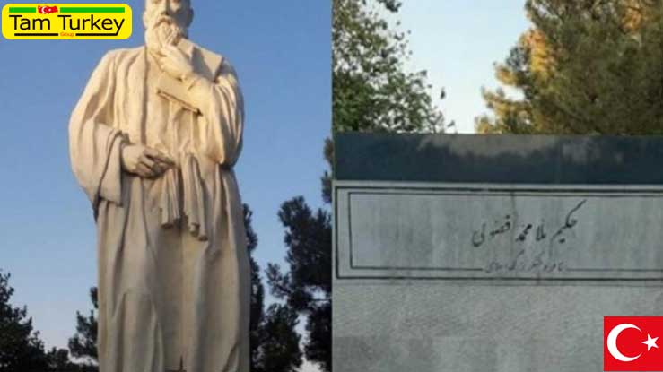 مجسمه فضولی شاعر بزرگ آذربایجان در تبریز ناپدید شد