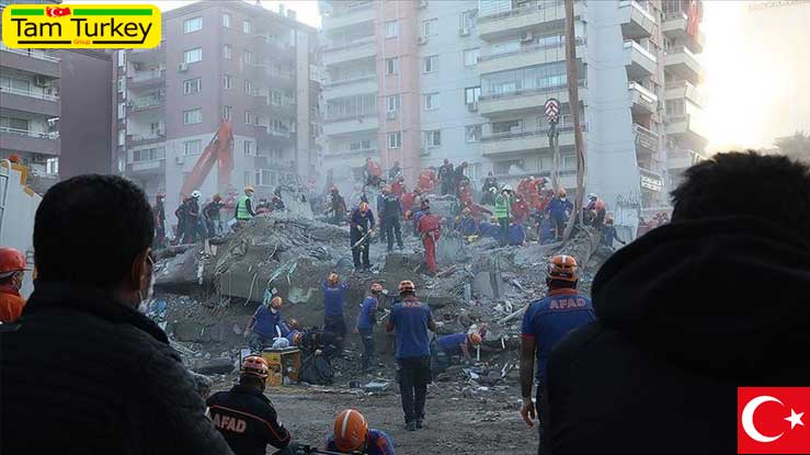 عملیات امداد و نجات زلزله‌زدگان در ازمیر ترکیه به اتمام رسید