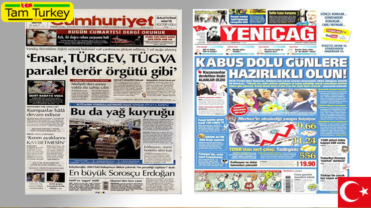 تیتر خبرهای امروز 23 اکتبر در روزنامه های ترکیه