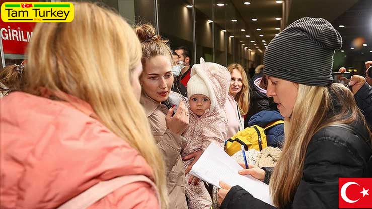 ورود پناهجویان اوکراینی به ترکیه