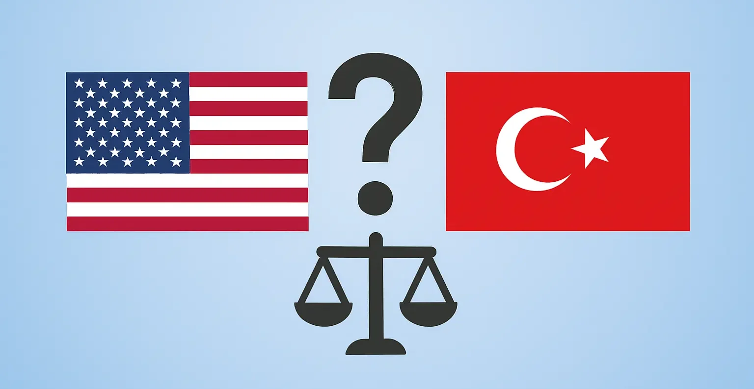 مقایسه آمریکا با ترکیه